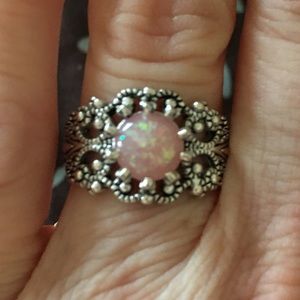 924 Pink Opal Ring - Size 7